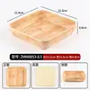 Bandeja Rectangular de Melamina con Textura de Madera para Exhibición de Hot Pot Picante, Bandeja para Vitrina Comercial, Vajilla para Plato de Verduras Sukiyaki