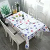 Mantel a Cuadros de Color Sólido al por Mayor Mantel Individual para Mesa de Comedor Mantel de Mesa de PVC Moderno Simple Impermeable Resistente al Aceite Lavable Mantel Tela para Comedor