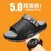 2026 Verão Sola Grossa 3D Resistente ao Desgaste Respirável Antiderrapante Masculino Masculino Sapatos de Dirigir Outdoor Praia Chinelos para Homem