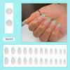 Drop-type Sharp Armor Wear Armor Comércio Exterior Cross-border Fine Nail Art Lake Green French Edge Simple Pure Nail Art