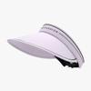 Sombrero de sol para mujer con letras inglesas, plegable, transpirable, a prueba de sol, doble capa, sombrero de copa vacía de seda de hielo, sombrero de sol de ala ancha