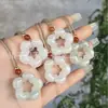 Pingente Buda de Jade Natural Tianshan, Cabaça da Nuvem Auspiciosa de Jade Tianshan de Xinjiang, Bolsa da Fortuna, Ornamento Pingente de Folha e Flor