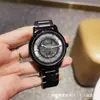 Relojes para Hombre al por Mayor, Relojes Automáticos para Hombre Guerrero Negro de Negocios, Relojes con Correa de Cuero Hueca Correa de Acero, Dropshipping Obras Maestras Yacht Master