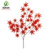 Dongguan planta verde artificial Árbol grande rama plana Hoja Naranja Hoja de Arce Higuera Francesa hoja de té hoja de plástico