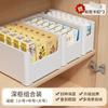 Caja de almacenamiento de artículos diversos para el hogar, cesta de almacenamiento de plástico, para dormitorio, sala de estar, refrigerio, juguetes, caja de ajuste extragrande y gruesa.