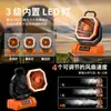 Ventilador Solar Transfronterizo con Batería de Larga Duración, Ventilador Portátil para Acampar, Potente Ventilador de Piso Recargable de Alta Potencia para Exteriores