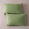 Fundas de almohada de algodón puro, juego de dos, 48cmx74cm, uso doméstico, funda individual para relleno de almohada, juego completo para hombres