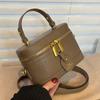 Bolso Pequeño Texturizado de Alta Gama para Mujer, Nueva Moda Primavera/Verano 2026, Bolso Cruzado de Nicho, Bolso Cubo de Mano de Moda para Mujer