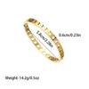 Pulsera de acero de titanio transfronteriza moda europea y americana diseño hueco de rayo simple acero inoxidable hebilla explosiva pulsera abierta mujer