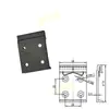 Interruptor con Hebilla Estándar de 35mm para Montaje en Riel DIN Hebilla de Riel DIN Accesorios de Riel Aleación de Aluminio Oxidación por Chorro de Arena