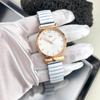 Reloj de cuarzo para mujer, nuevo reloj de estudiante, con banda elástica perezosa popular transfronteriza y lazo literal con números completos