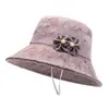 Chapéu Bucket Estiloso de Primavera e Verão para Mães de Meia-Idade e Idosas, Chapéu de Sol Protetor Solar para Uso Externo para Mulheres Idosas, Chapéu de Sol Fino Dobrável