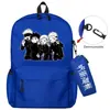 Mochila de dibujos animados de dos piezas, bolsa para portátil, bolsa de almacenamiento