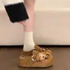 Zapatos Birkenstock Bonitos de Suela Gruesa para Aumentar la Altura, sin Cordones, Otoño 2026 Nuevos, Versátiles, Zapatos Birkenstock de Punta Cerrada, Medias Pantuflas para Mujer, Uso en Exteriores