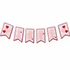 Dia dos Namorados BANDEIRA Coração LOVE Letra Rosa Bandeira Pendurada Festa do Dia dos Namorados Qixi Pedido de Casamento Decoração