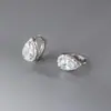 Pendientes de Zirconia en Forma de Gota Luochen, Gama Alta, Lujo Accesible, Diseño de Nicho, Exquisitos, Compactos y Modernos Pendientes
