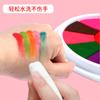 Conjunto de almofadas de tinta coloridas para pintura a dedo infantil Almofada de tinta para palma Pigmento para pintura a dedo Pintura atóxica Grafite pode