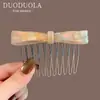 Peine para el Cabello con Lazo de Acetato de Lujo Ligero de Gama Alta, Pasador de Moda y Versátil, Herramienta de Peinado para Peinados Semirecogidos