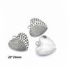 Accesorios de joyería de aleación para hacer uno mismo, accesorios de corazón, colgante de aleación retro Ud6