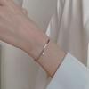 Serie Gipsophila Pulsera de Zirconia para Mujer Lujo Ligero Nicho Exquisita 2024 Nuevo Pulsera para Novia Regalo para Novia