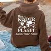Otoño e invierno transfronterizo Europa y Estados Unidos nuevo KINDER amor estampado mochila cuello vellón forrado sudadera con capucha comercio exterior ropa de mujer