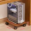 Soporte para torre de computadora para uso doméstico, base móvil para gabinete de escritorio con ruedas, estante de almacenamiento, bandeja para debajo del escritorio de oficina