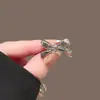 Pinza para el pelo de lazo dulce y fresca para mujer, Pinza lateral para flequillo, Pasador invisible para la frente, Accesorio para el cabello, Tocado