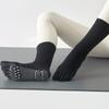 Comércio Exterior Atacado Novas Meias de Yoga Antiderrapantes de Comprimento Médio para Mulheres Outono e Inverno, Meias de Algodão de Cor Sólida com Dedos Separados, Meias de Dedos para Pilates