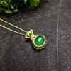 Ágata natural calcedônia incrustada pingente feminino cloisonne clavícula cadeia leve colar de luxo colar de bem-estar ao vivo