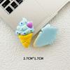 Accesorios de resina para jugar con helados y comida con cara brillante de dibujos animados, zapatos con agujeros, flores, cable de datos, funda de teléfono, horquilla decorativa