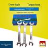 Preço de Fábrica Chave de Boca Dupla Métrica Chave de Boca Aberta Dupla para Reparo de Máquina Chave de Batida Manual Chave de Cabeça de Soquete Chave de Garfo Atacado