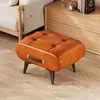 Banqueta para Cambiar Zapatos para Entrada de Casa, Reposapiés Moderno con Cojín Suave, Mesa de Café de Lujo Ligero, Taburete Bajo, Sofá, Vestíbulo de Sala de Estar, Asiento Suave Simple