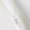 Nuevo Collar de Clavícula de Perlas de Plata Esterlina S925 para Mujer Diseño Nicho de Lujo Ligero de Alta Gama Moda Versátil Fábrica de Origen
