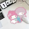 Mouse Pad de Alien Desenho Animado Menina Fofa Material de Couro Criativo Pequeno Tapete Antiderrapante Personalizado Tapete de Mesa de Computador Escritório