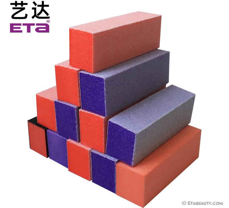 拍拍胶海绵mini一次性指甲方块锉美甲工具海绵搓条