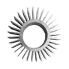 Extrusión de Perfil de Aluminio Procesamiento de Disipador de Calor Perfil de Aleación de Aluminio de Alta Densidad y Alta Potencia Radiador de Girasol de Aluminio 6063