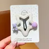 Presilha de Cabelo Estrela de Cinco Pontas Ursinho para Meninas Fofa BB Clip Cabelo Lateral de Menina Dopamina Doce Acessórios de Cabelo