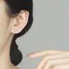 Brincos Estrela de Diamante Colorido em Prata Pura 999 para Mulheres, Brincos da Moda Estilo Ins, Brincos Leves de Luxo de Alta Qualidade, Joias de Zircônia Estrela de Cinco Pontas