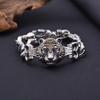 Pulseira de tigre de prata de lei S925 atacado personalidade tendência nacional dominante 12 signos do zodíaco pulseira de tigre joias