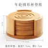 Posavasos para Taza de Té, Esterilla de Té Kung Fu, Juego de Portavasos de Té, Posavasos de Té, Almohadilla Aislante de Calor, Esterilla de Bambú, Bandeja de Té, Juego de Té, Accesorios para Ceremonia del Té, Hecho de Bambú