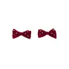 Pinza para el pelo de Año Nuevo para Niñas Bangxuan con Lentejuelas y Lazo Rojo Vino 3D, Accesorio para el Cabello Estilo Hepburn para Niñas