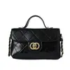 Bolso pequeño vintage de patrón de diamantes estilo coreano transfronterizo para mujer, bolso cuadrado pequeño exquisito de lujo ligero, bolso cruzado versátil, nuevo modelo de otoño 2026