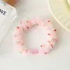 Ligas para el Cabello de Organza para Niñas, Cuerdas para el Cabello DIY de Primavera y Verano, Ligas Florales Dulces y Lindas, Bandas Elásticas para Cola de Caballo