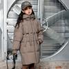 Directo de fábrica chaqueta de plumas para niñas infantil larga mediana y grande infantil 2024 nuevo estilo occidental para niñas invierno estilo mujer