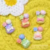 Kit de Materiais DIY para Artesanato com Cesta de Flores Miniatura para Liquidação, Buquê, Acessórios de Resina, Cola Creme