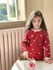 Nuevo conjunto de pijama de otoño e invierno para niñas timo, que consta de una parte superior y una inferior, ropa de otoño e invierno para niños, pijamas casuales con temática de dibujos animados y pantalones para dormir