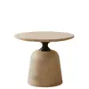 Pedestal en Forma de Campana de Cemento GRC Estilo Minimalista Apartamento Hogar Privado Mesa de Café para el Hogar Resistente a la Humedad Exportación Mesa Personalizada
