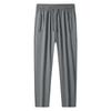 Pantalones de Seda de Hielo para Hombre Verano Nuevos Delgados de Secado Rápido Aire Acondicionado Sensación de Hielo Pantalones Juventud Sencillos Versátiles Deportivos Casuales