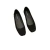 Zapatos de Salón Simples de Punta Cuadrada Retro para Mujer, Zapatos de Abuela, Nuevo Estilo Primavera y Otoño 2026, Zapatos Planos Suaves de Gamuza Estilo Noche