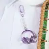Pingente de fone de ouvido em acrílico, laca de cor sólida galvanizada transparente, corrente de celular estilo ins, chaveiro de bolsa, acessório DIY atacado